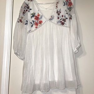 Beautiful embroidered mini dress